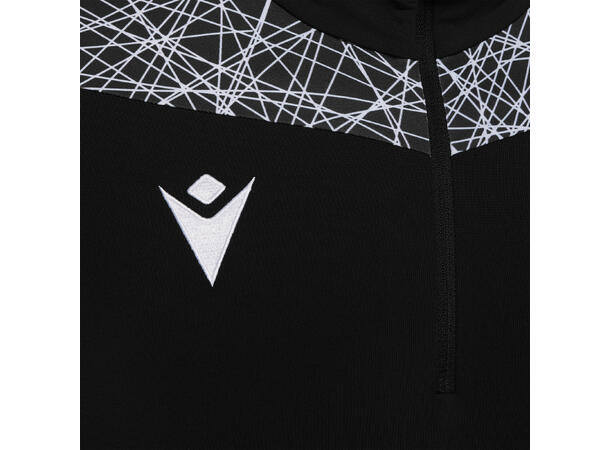 Tiber 1/4 Zip Top BLK/WHT XXL Stilren treningsgenser - Unisex 