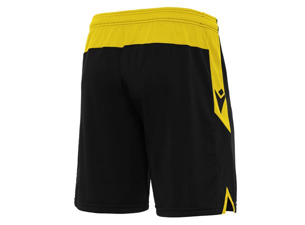 Tempel Match Day Short BLK/YEL XXS Teknisk kampshorts - Unisex 