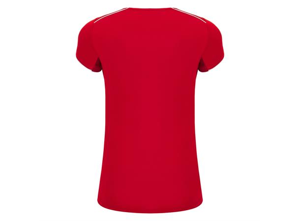 Steel Eco Womans Shirt RED/WHT M Teknisk spillerdrakt i ECO-tekstil 